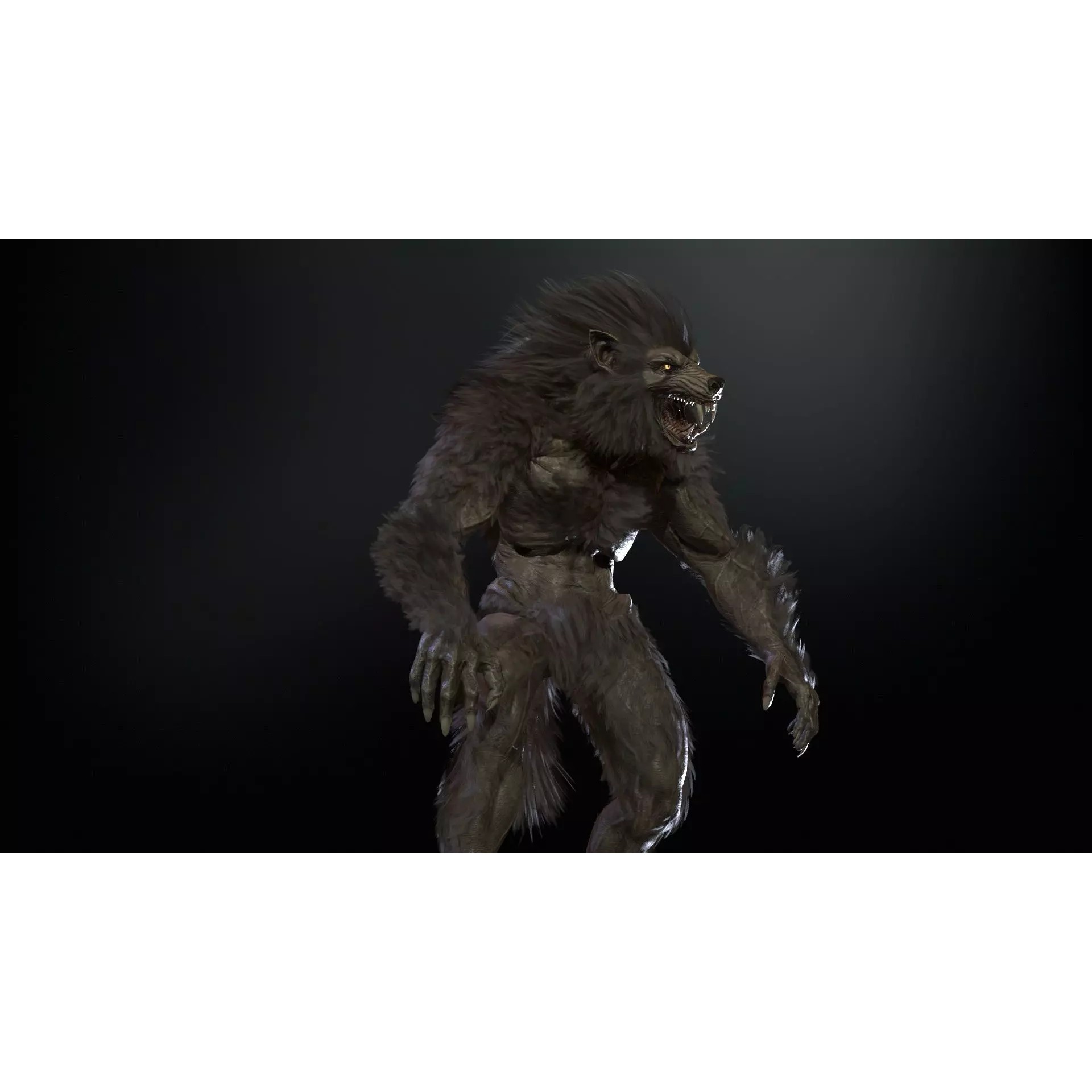 Werewolf Remaster - Low-Poly Game-Ready 3D Model - View 28