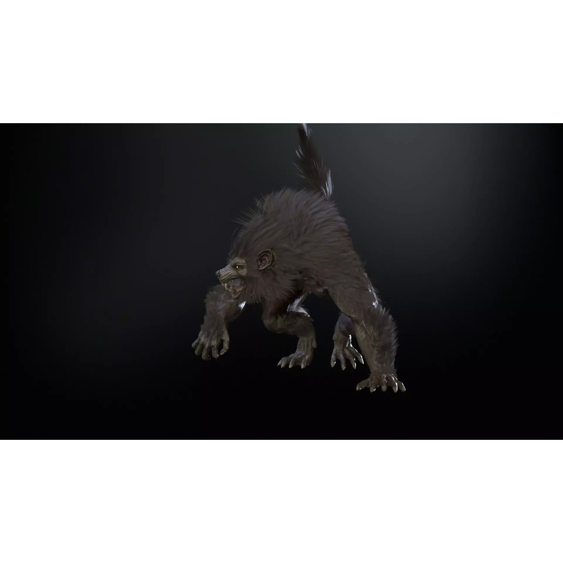 Werewolf Remaster - Low-Poly Game-Ready 3D Model - View 29