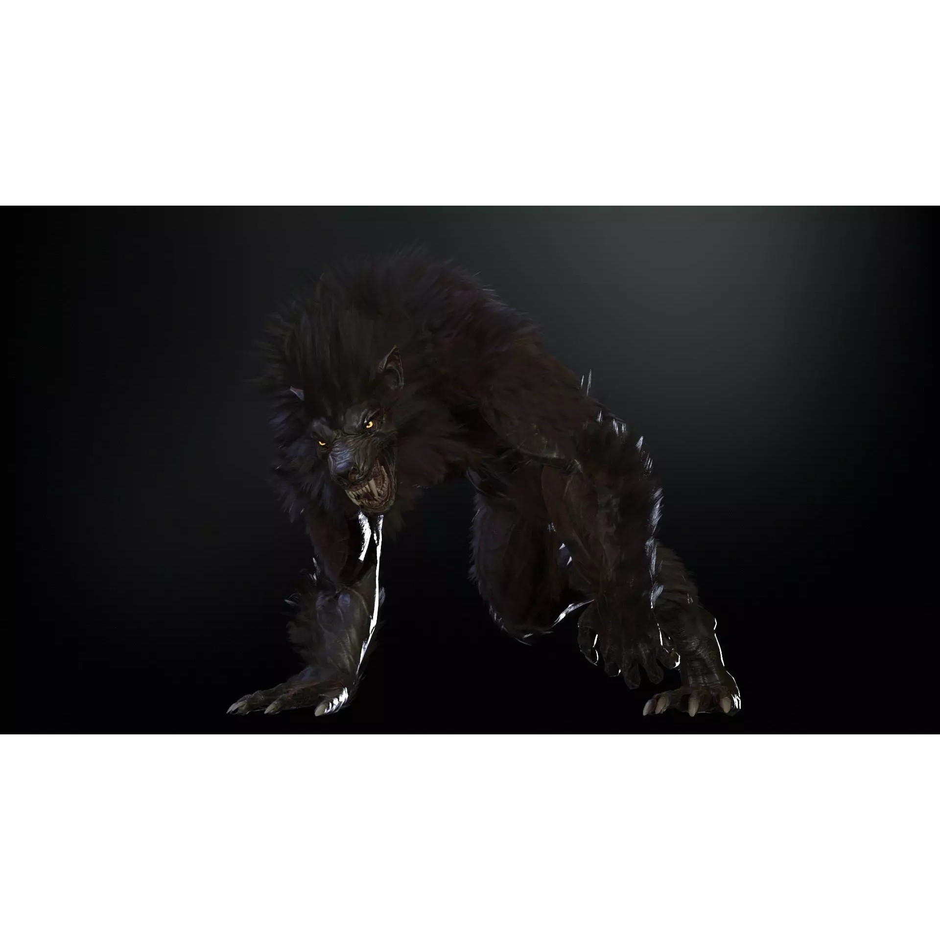 Werewolf Remaster - Low-Poly Game-Ready 3D Model - View 32