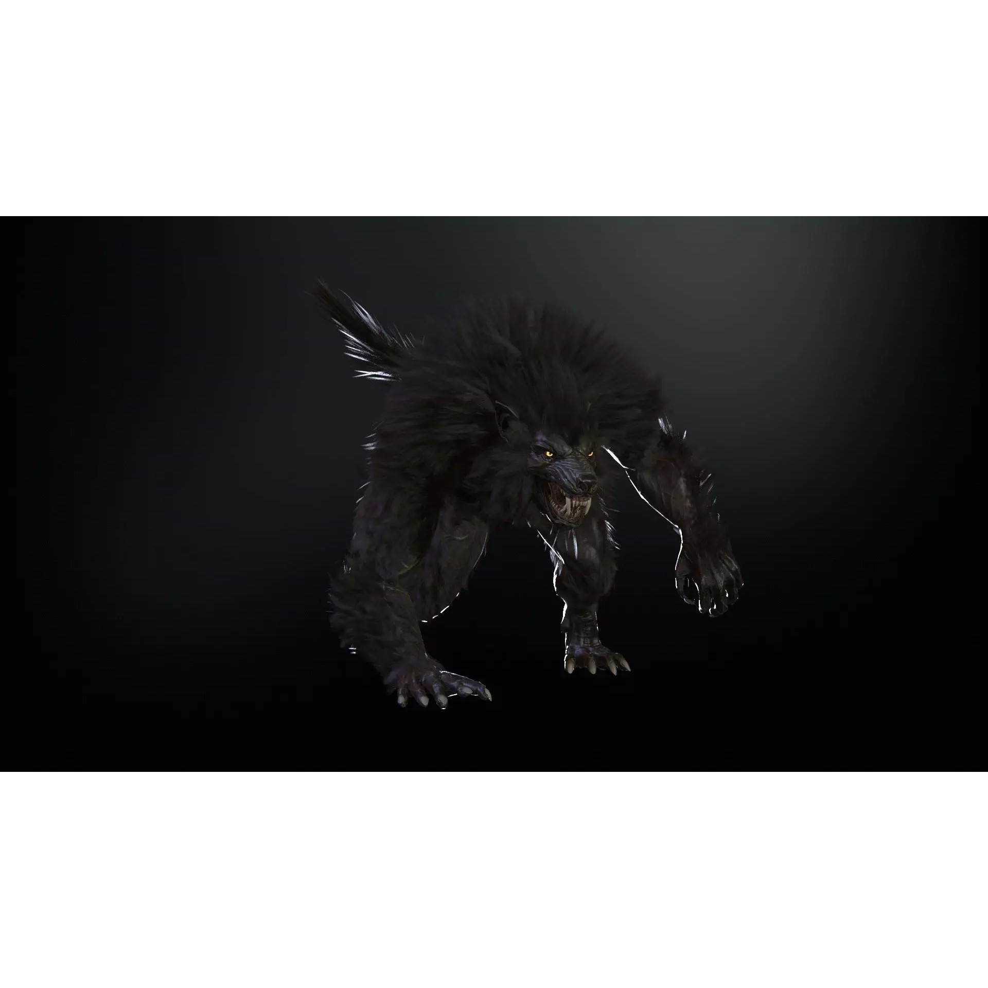 Werewolf Remaster - Low-Poly Game-Ready 3D Model - View 33