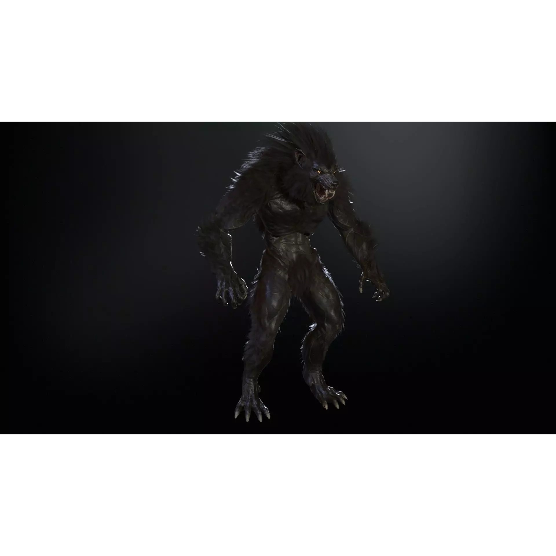 Werewolf Remaster - Low-Poly Game-Ready 3D Model - View 34