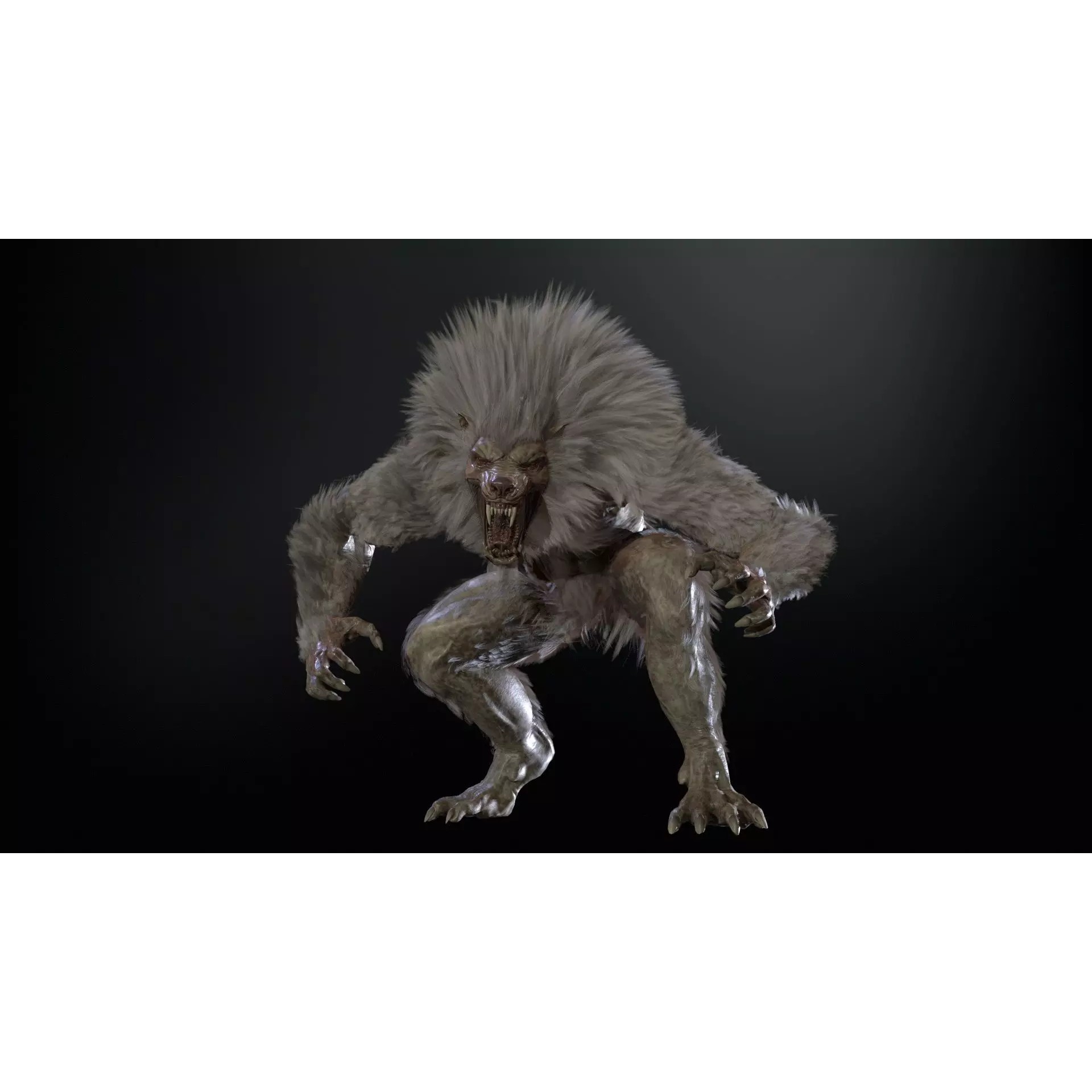Werewolf Remaster - Low-Poly Game-Ready 3D Model - View 36