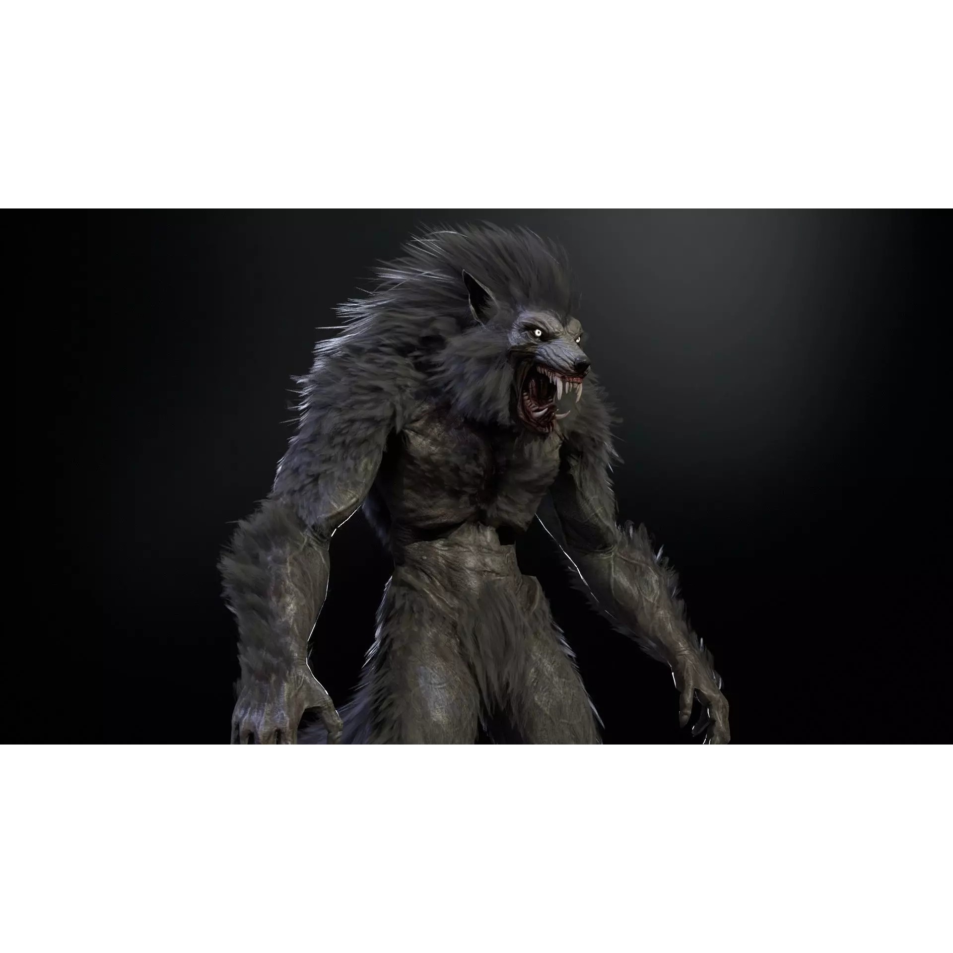 Werewolf Remaster - Low-Poly Game-Ready 3D Model - View 38