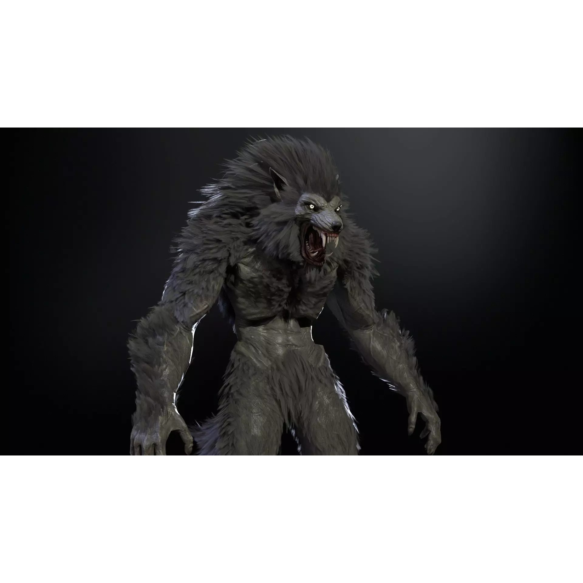 Werewolf Remaster - Low-Poly Game-Ready 3D Model - View 39
