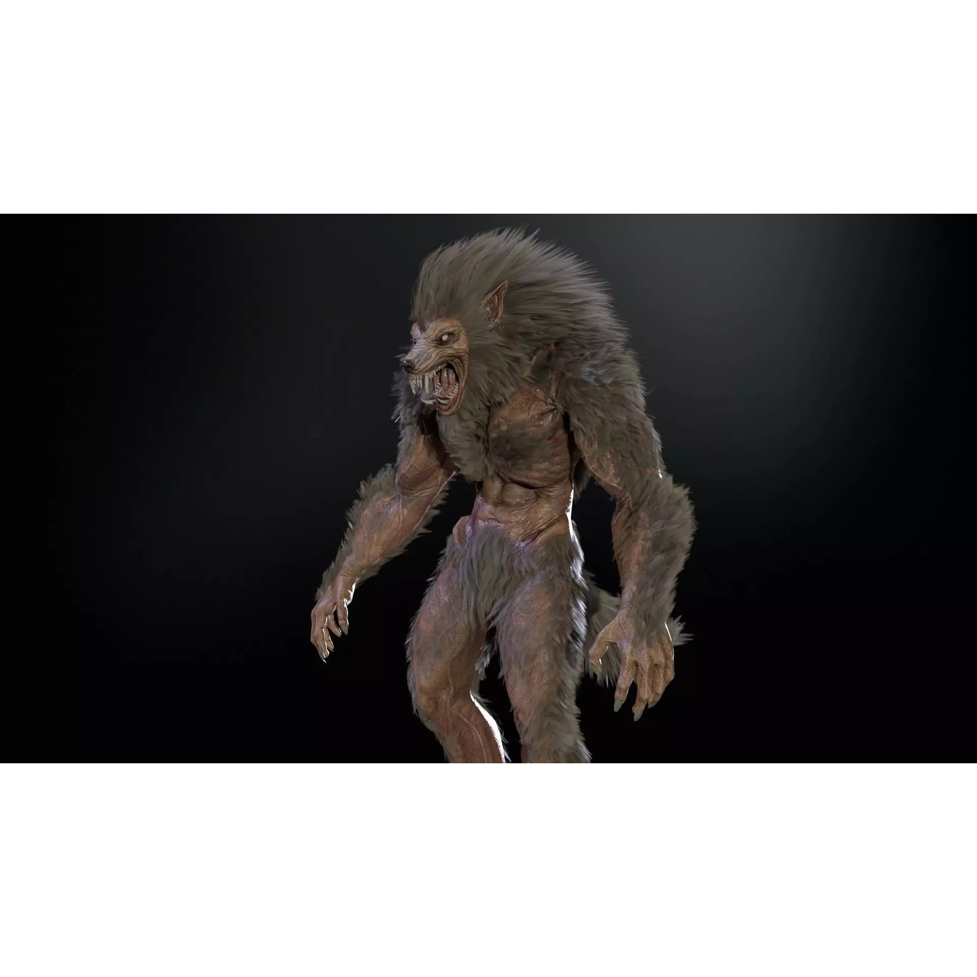 Werewolf Remaster - Low-Poly Game-Ready 3D Model - View 42