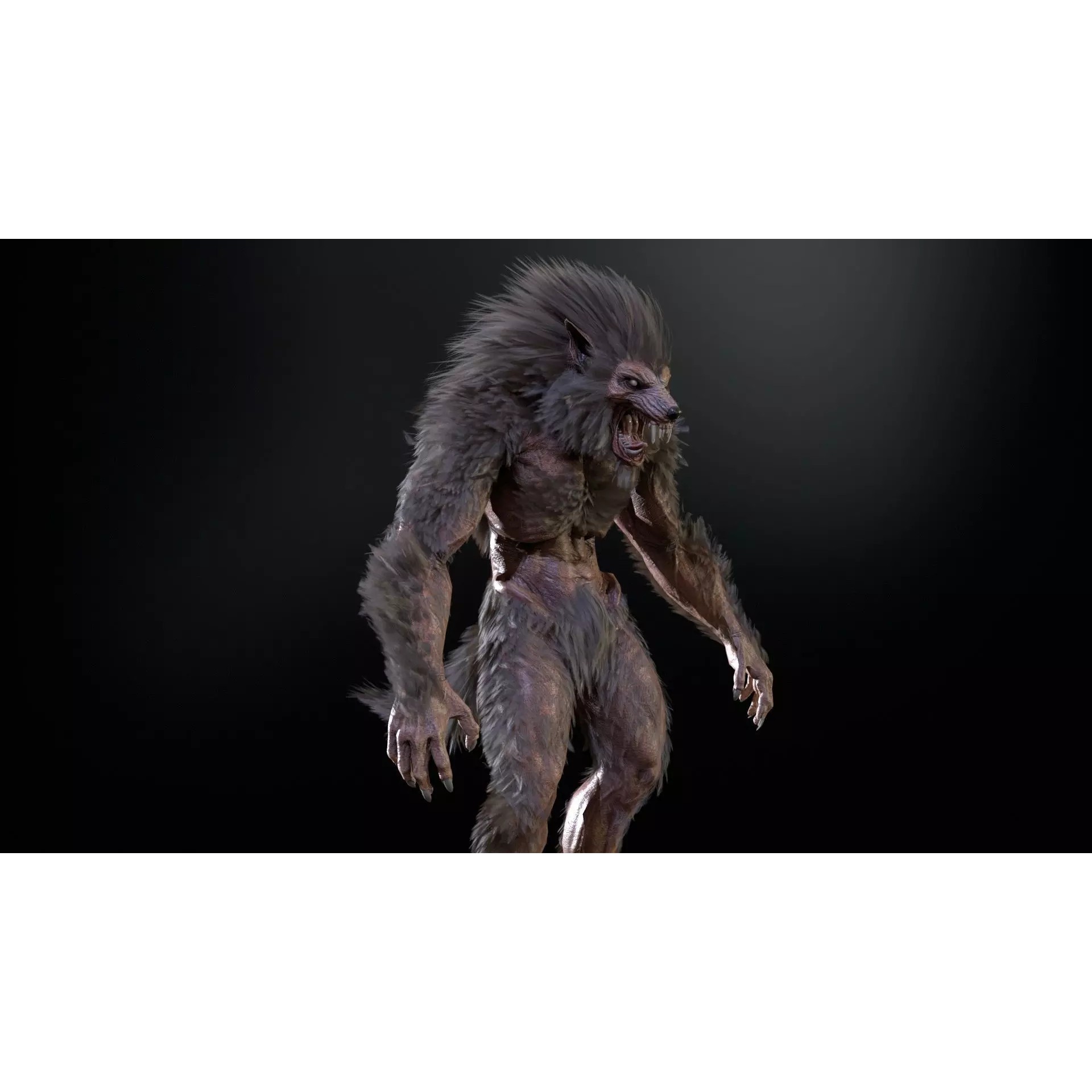 Werewolf Remaster - Low-Poly Game-Ready 3D Model - View 43