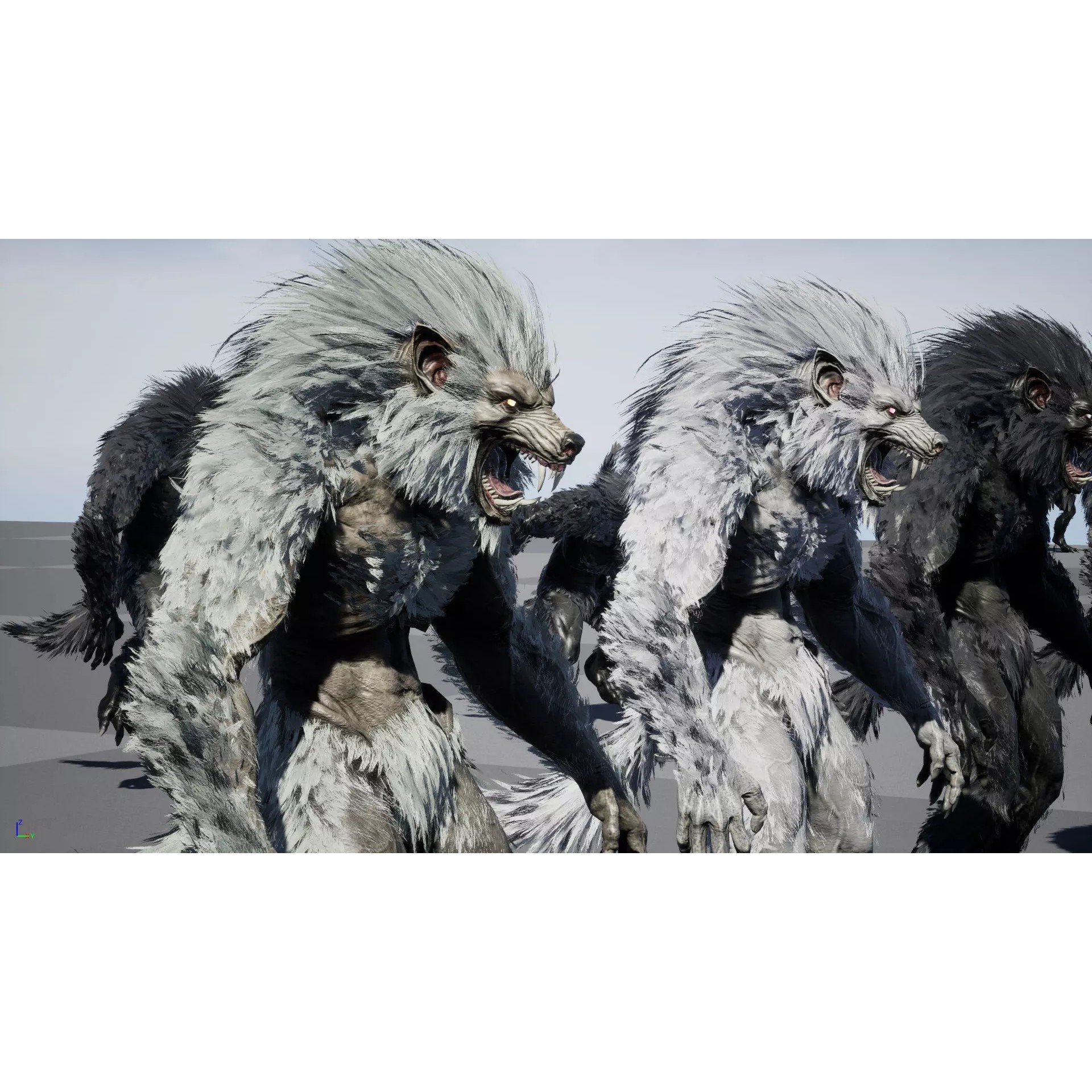 Werewolf Remaster - Low-Poly Game-Ready 3D Model - View 44