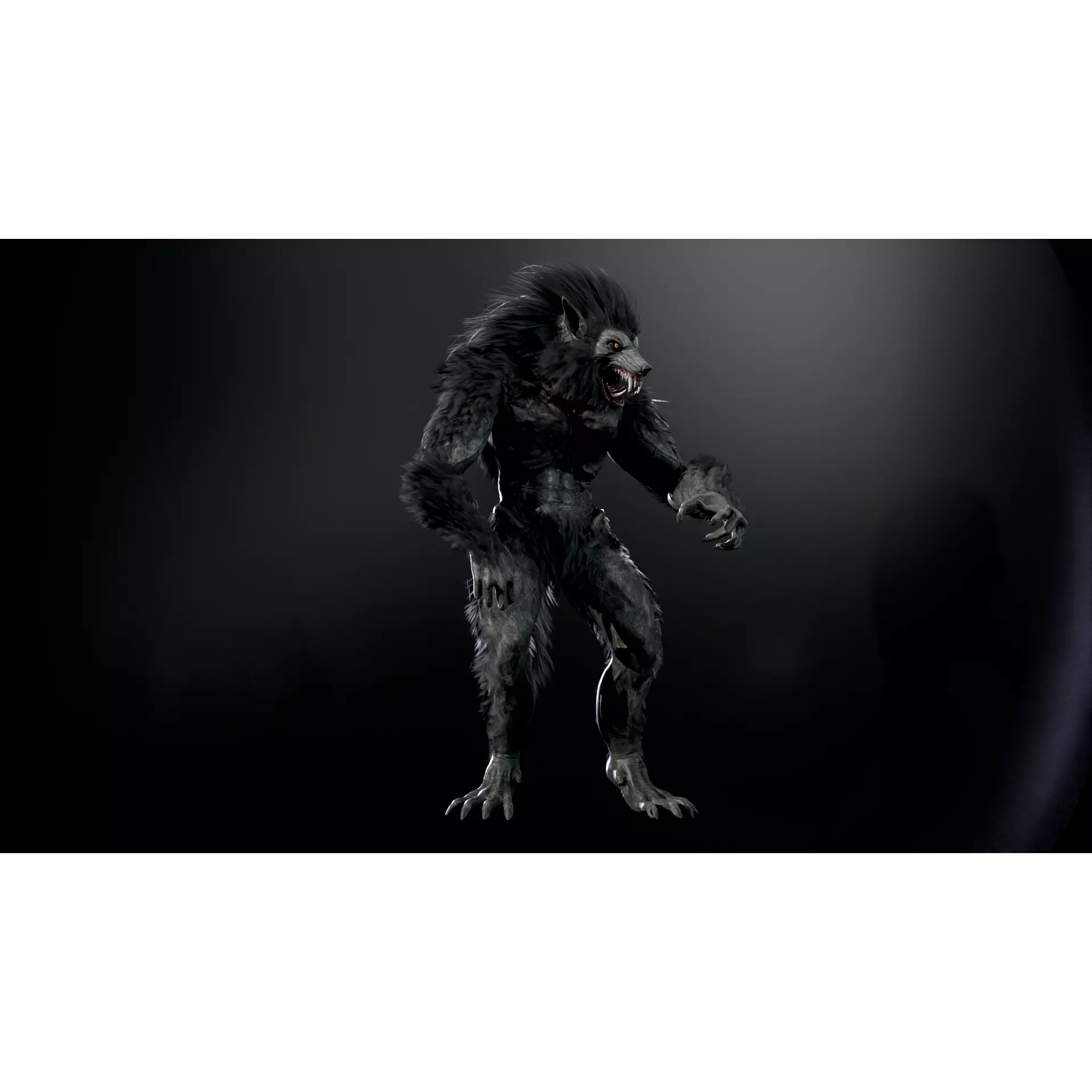 Werewolf Remaster - Low-Poly Game-Ready 3D Model - View 45