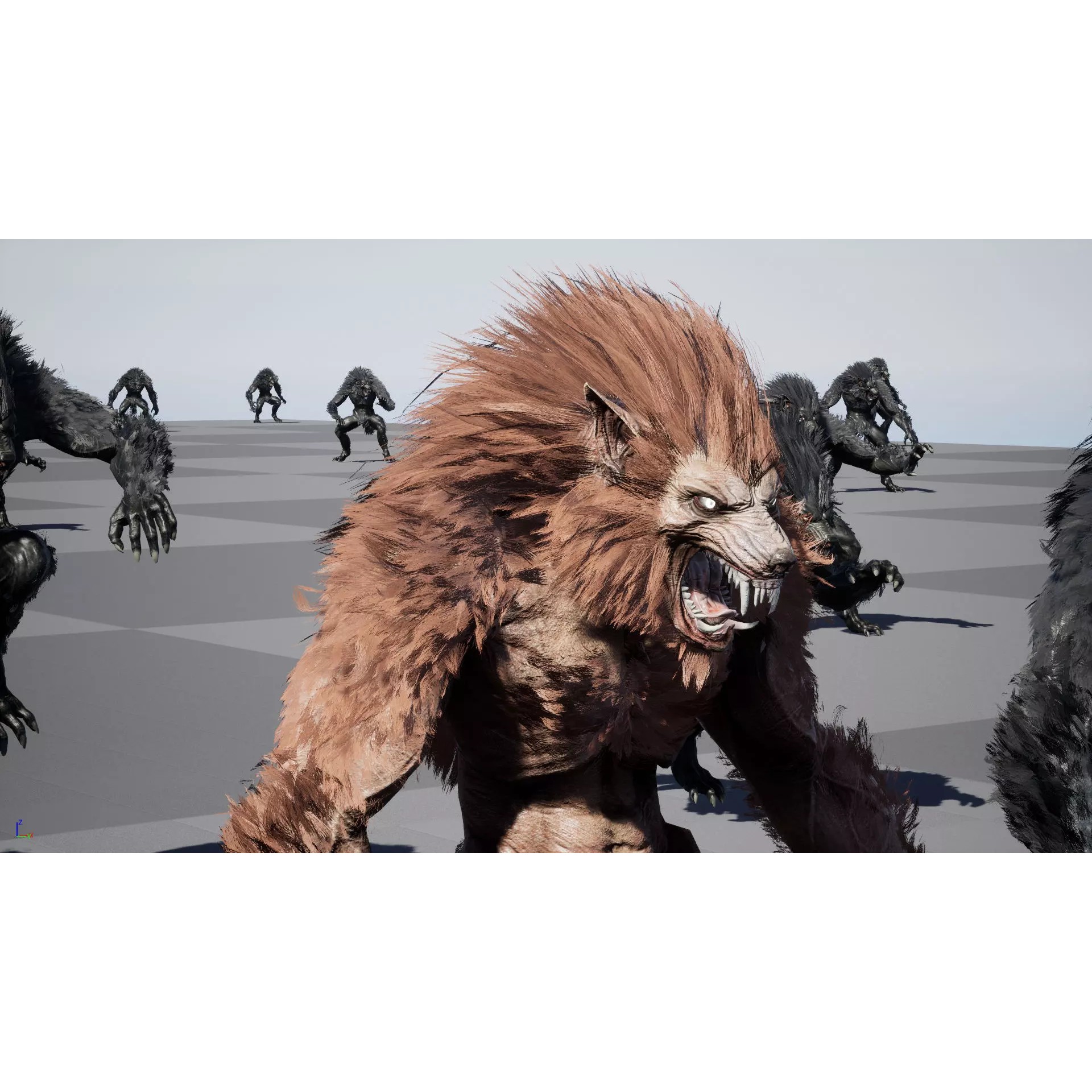 Werewolf Remaster - Low-Poly Game-Ready 3D Model - View 46