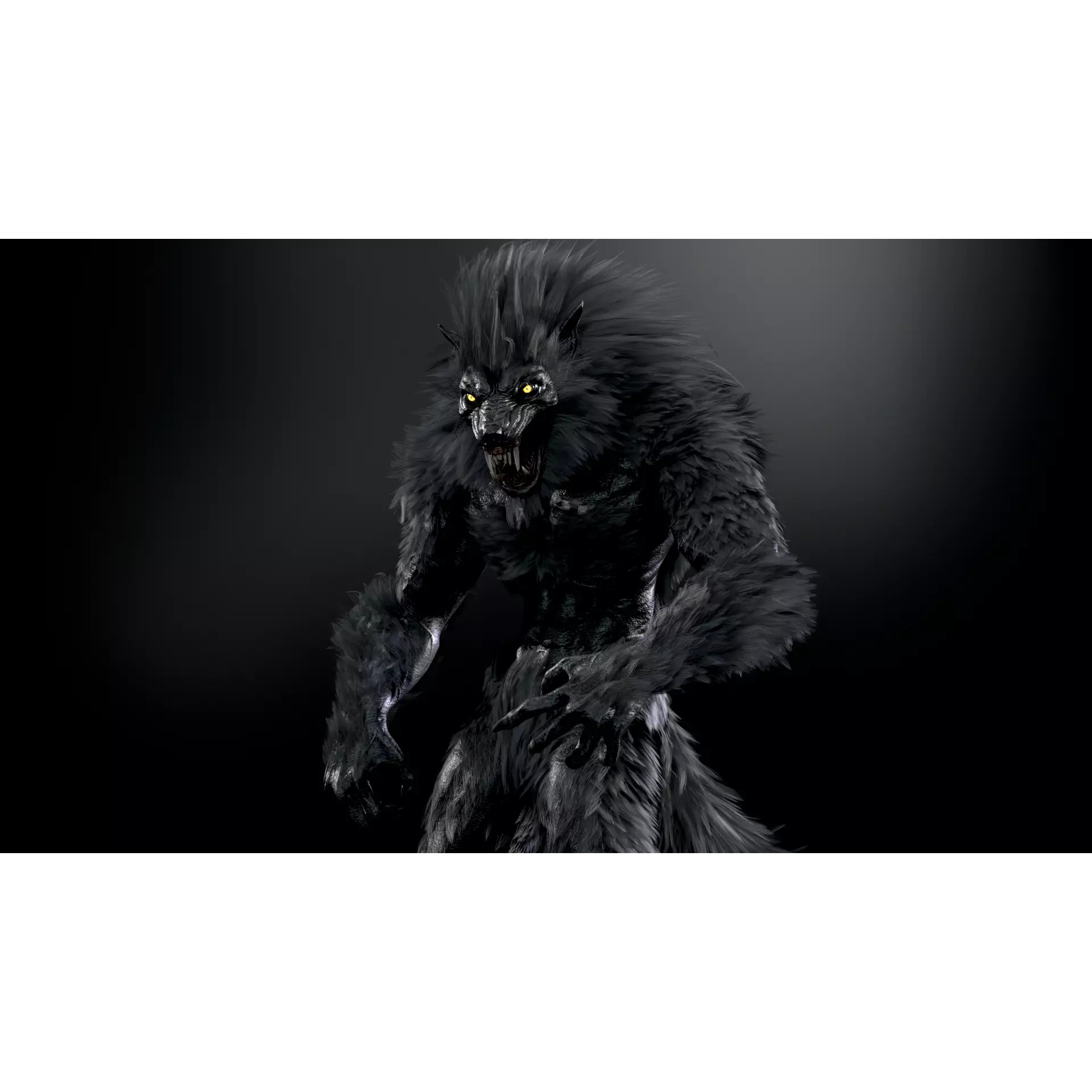 Werewolf Remaster - Low-Poly Game-Ready 3D Model - View 49
