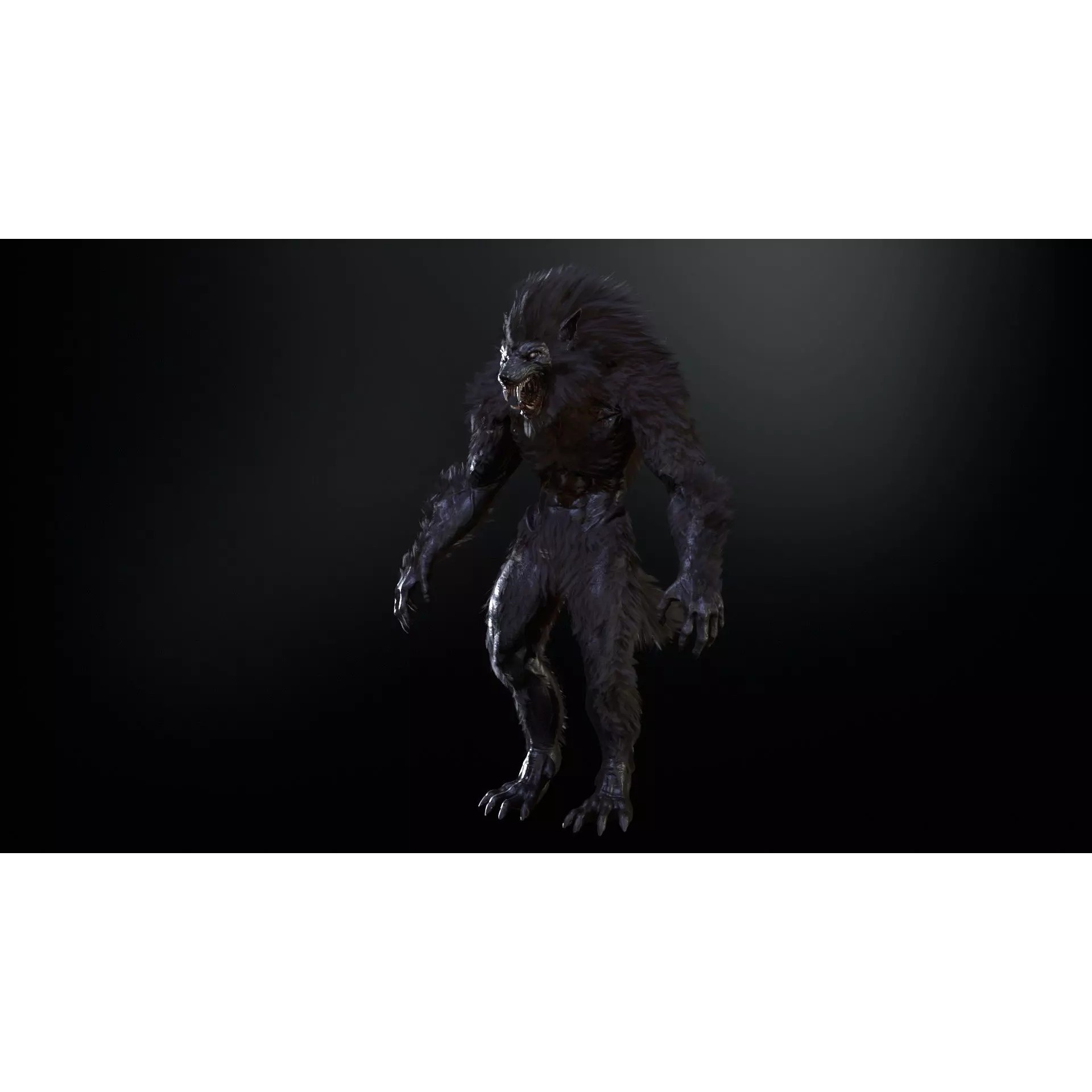 Werewolf Remaster - Low-Poly Game-Ready 3D Model - View 5