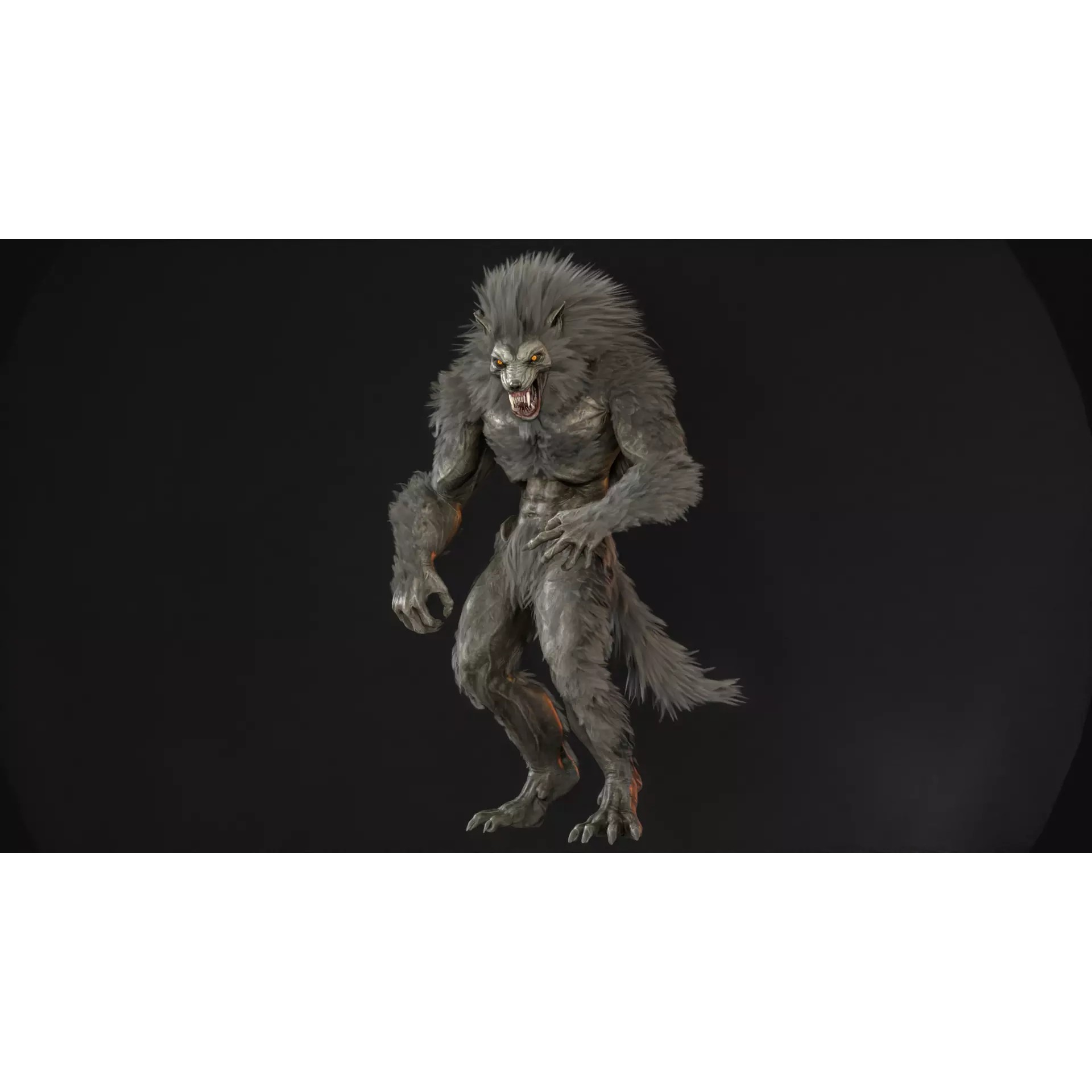 Werewolf Remaster - Low-Poly Game-Ready 3D Model - View 51