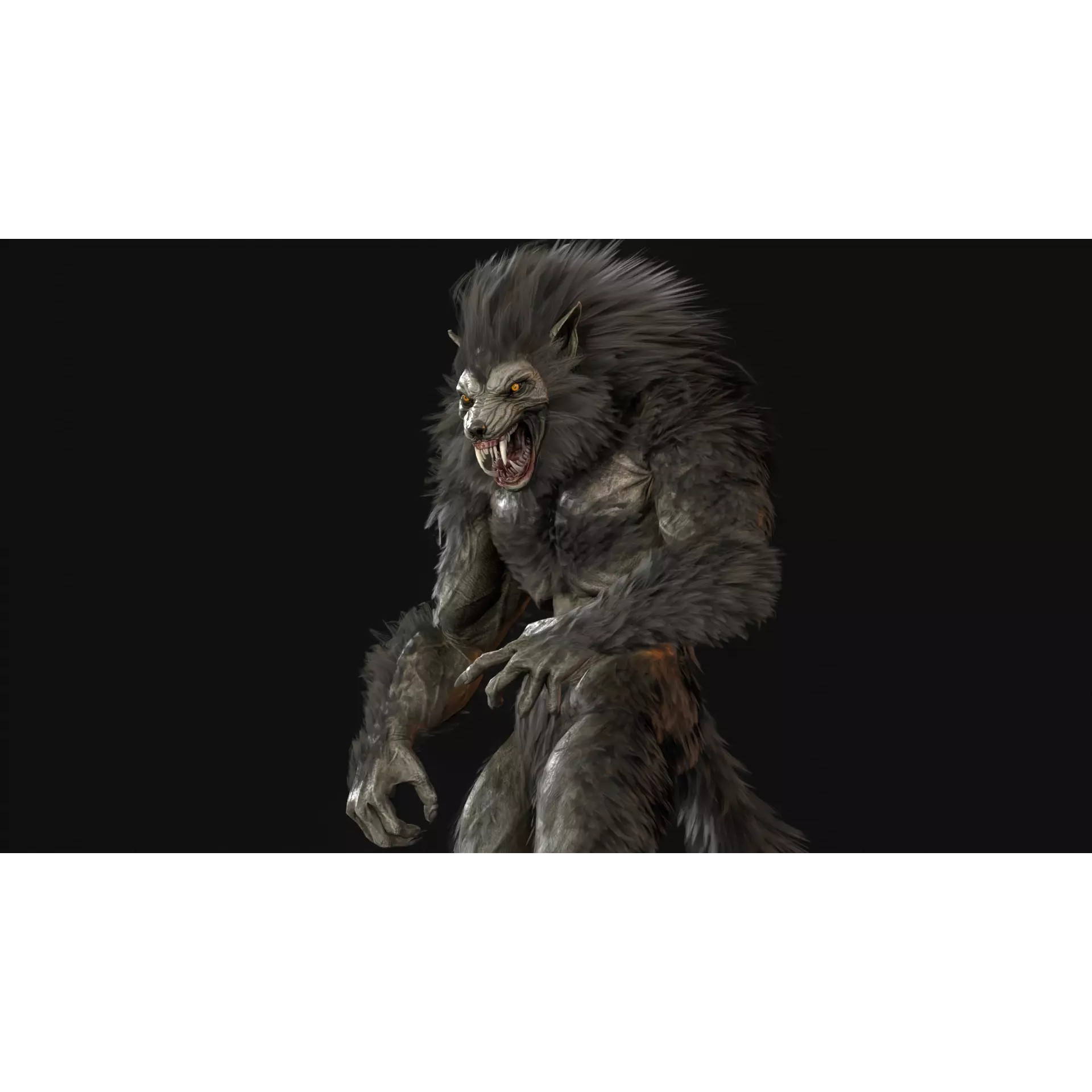 Werewolf Remaster - Low-Poly Game-Ready 3D Model - View 52