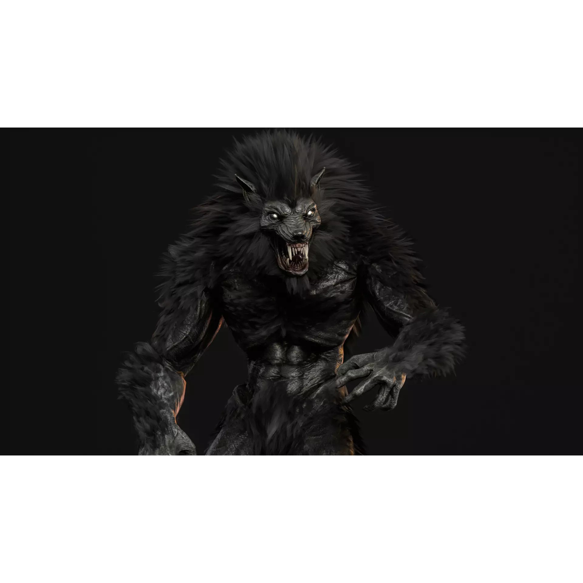 Werewolf Remaster - Low-Poly Game-Ready 3D Model - View 53