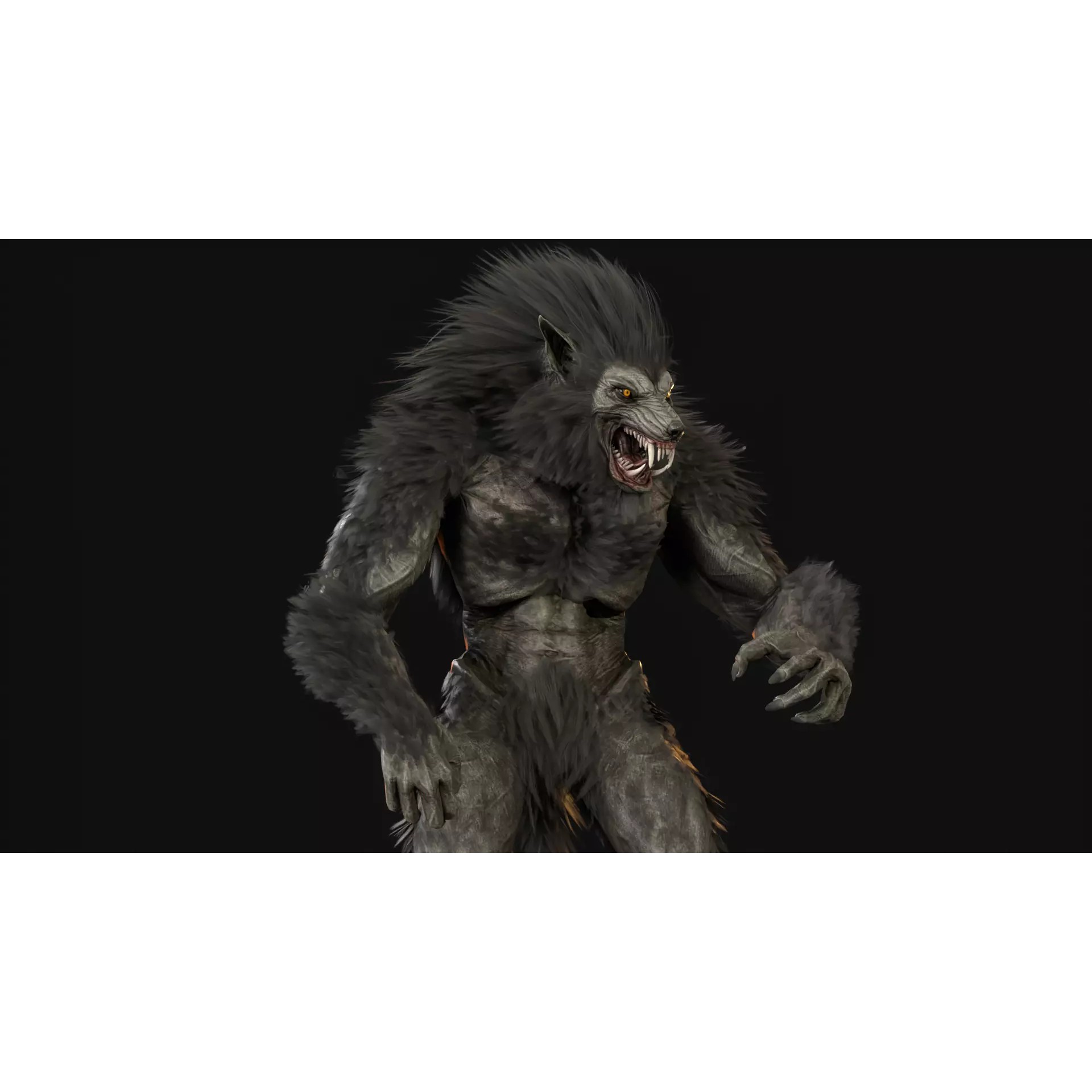 Werewolf Remaster - Low-Poly Game-Ready 3D Model - View 54