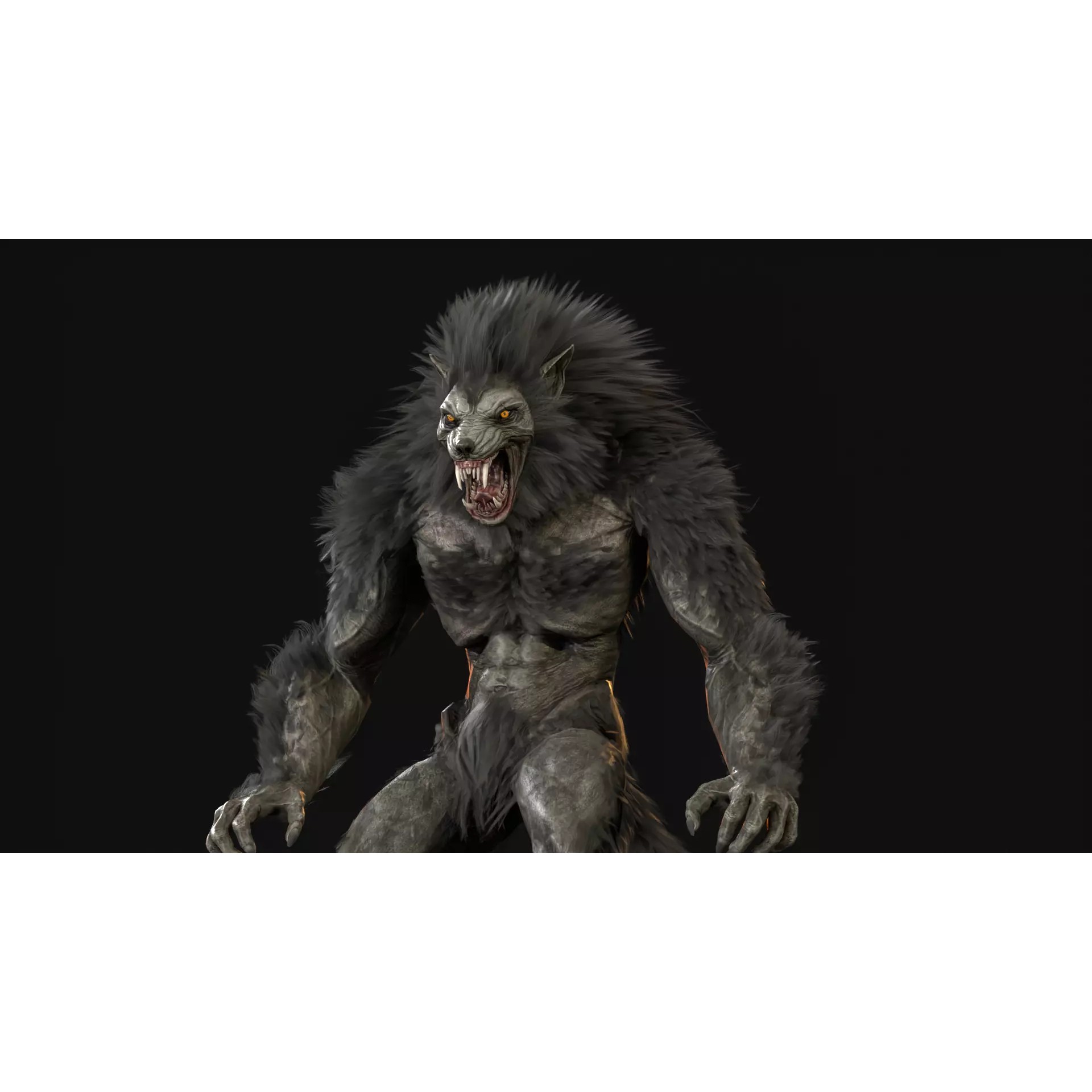 Werewolf Remaster - Low-Poly Game-Ready 3D Model - View 55