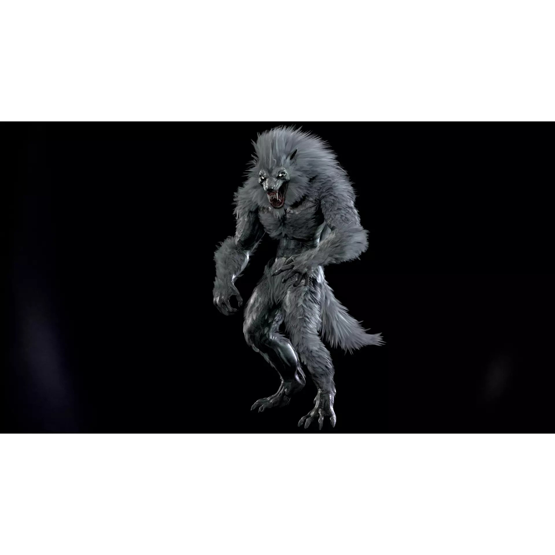 Werewolf Remaster - Low-Poly Game-Ready 3D Model - View 6