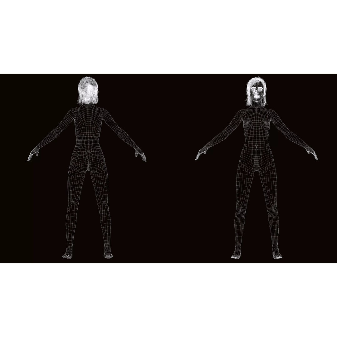 Ellie Survivor 3D Model – Low Poly Rigged Character for Animation - View 16