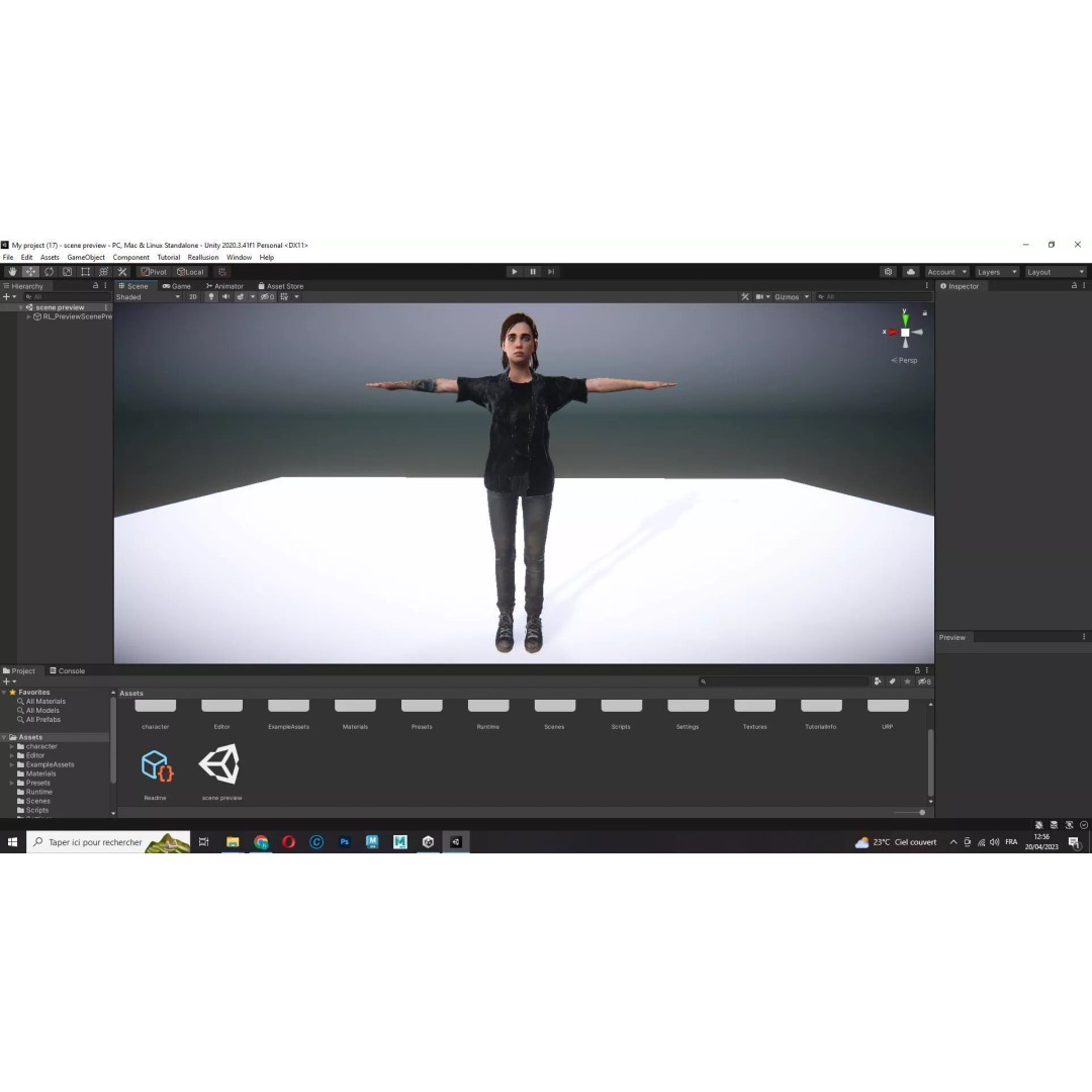 Ellie Survivor 3D Model – Low Poly Rigged Character for Animation - View 28