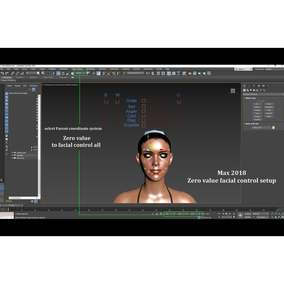Female Base 3D Model – Low Poly Rigged Character for Animation - View 20