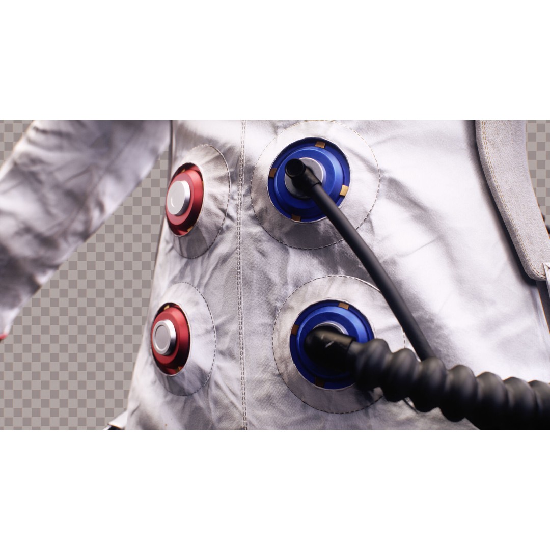 Astronaut Space Suit 3D Model – Low Poly Rigged PBR Character Asset - View 13