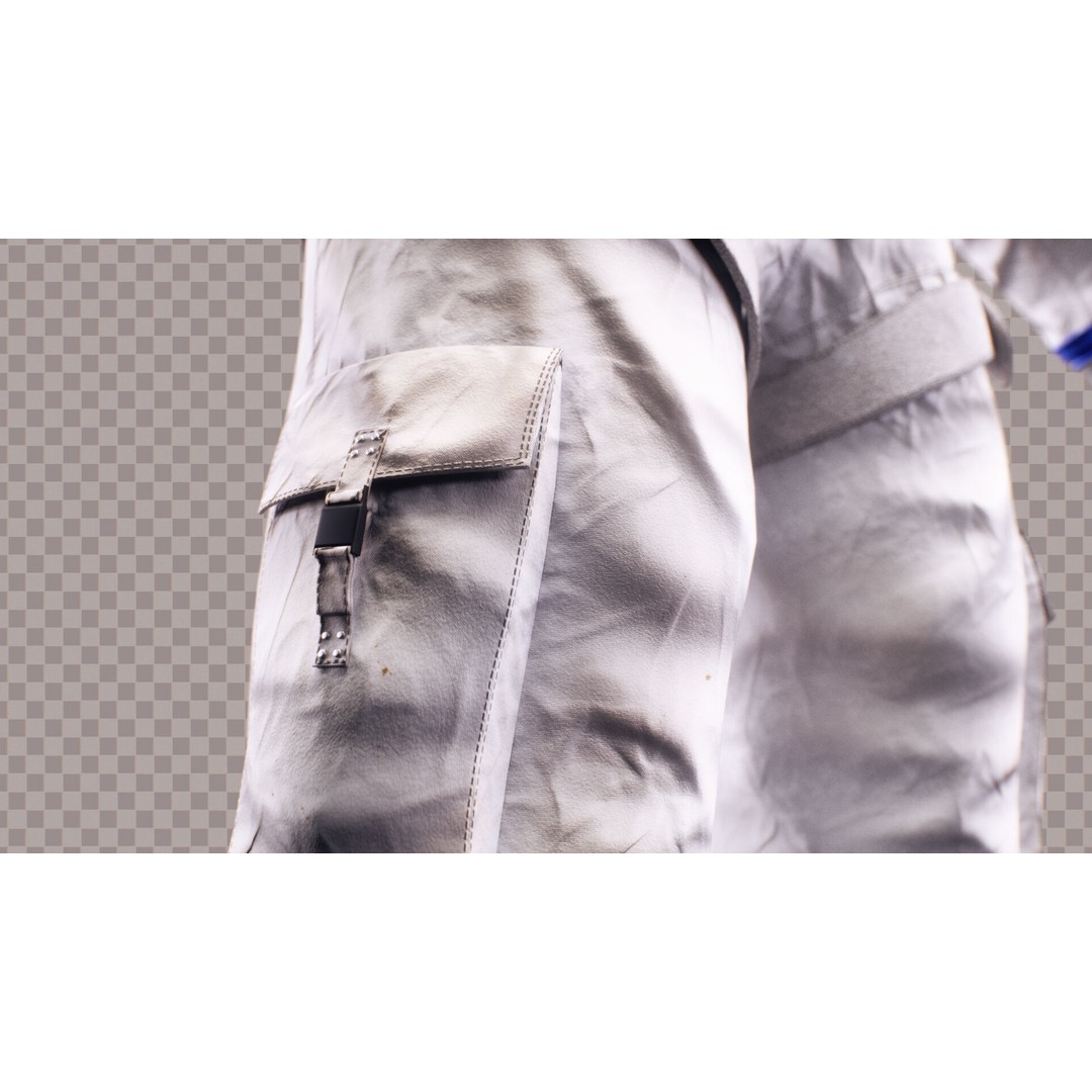 Astronaut Space Suit 3D Model – Low Poly Rigged PBR Character Asset - View 15