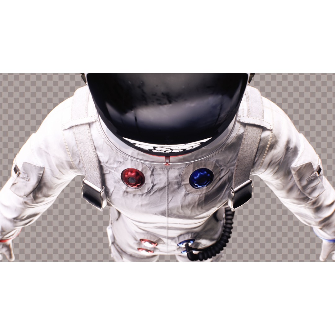 Astronaut Space Suit 3D Model – Low Poly Rigged PBR Character Asset - View 16