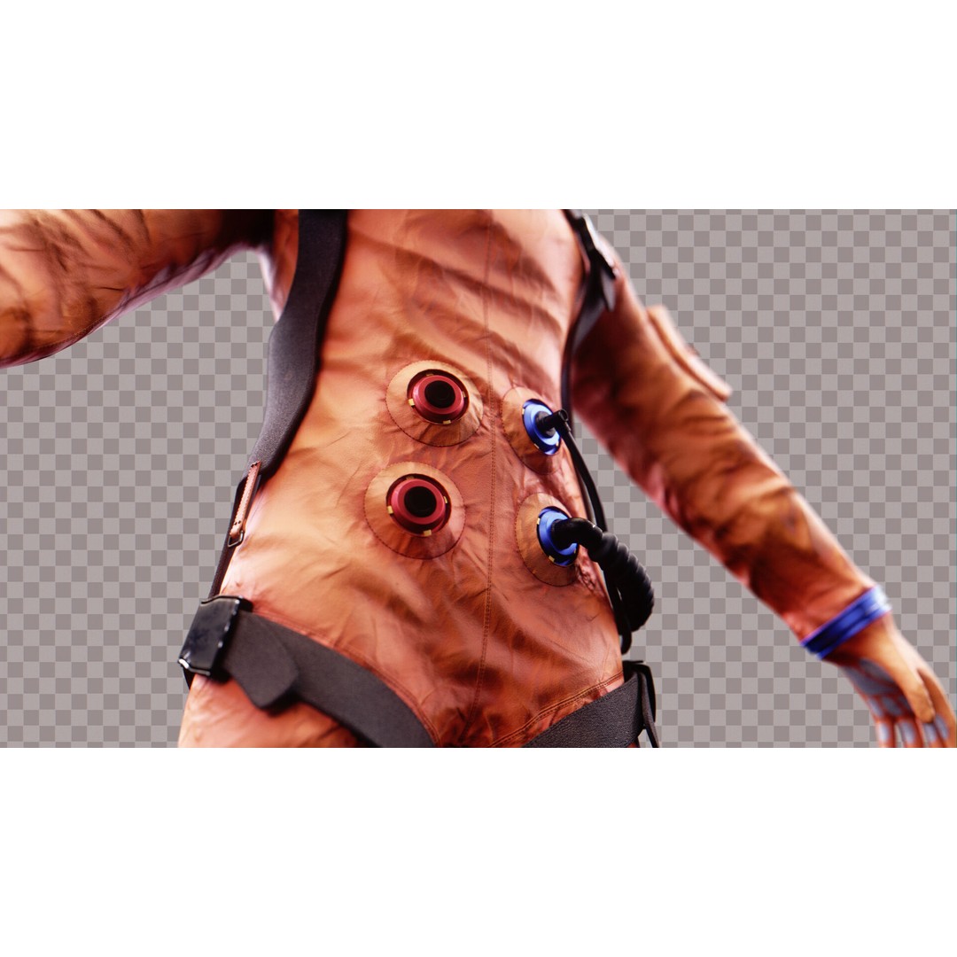 Astronaut Space Suit 3D Model – Low Poly Rigged PBR Character Asset - View 5