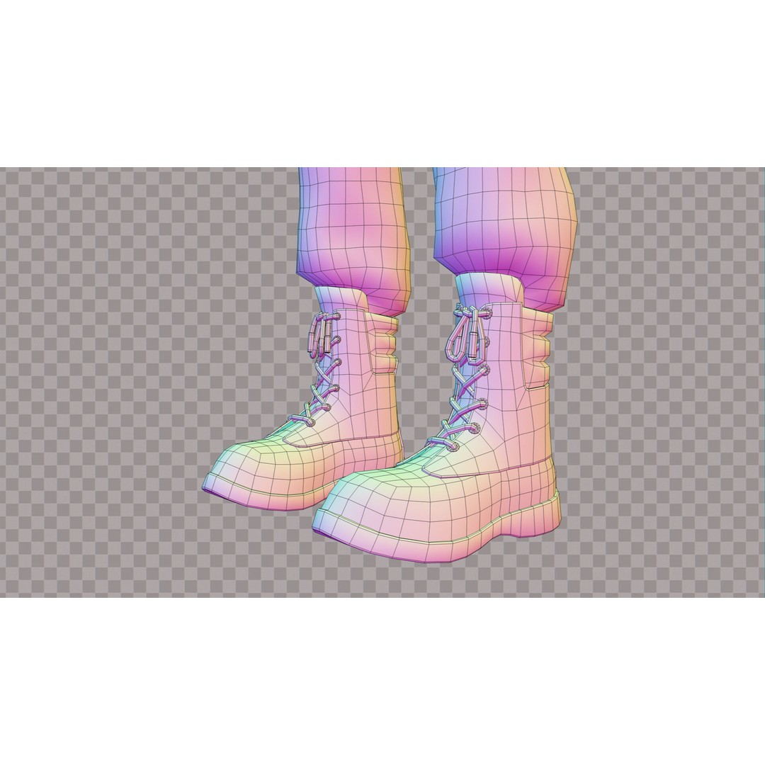 Astronaut Space Suit 3D Model – Low Poly Rigged PBR Character Asset - View 8