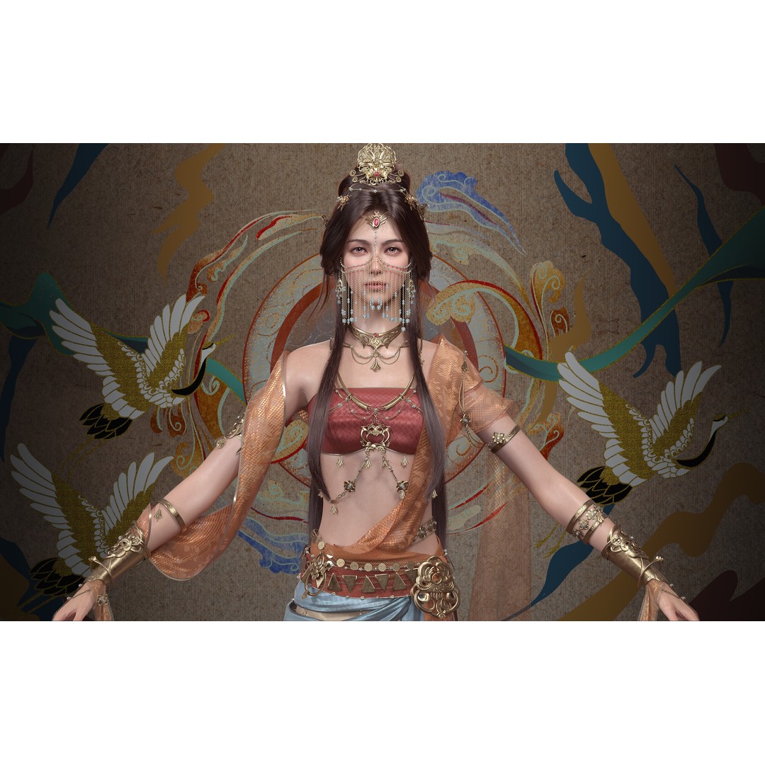 Chinese Girl 3D Model – High Poly Character with 8K PBR Textures - View 13
