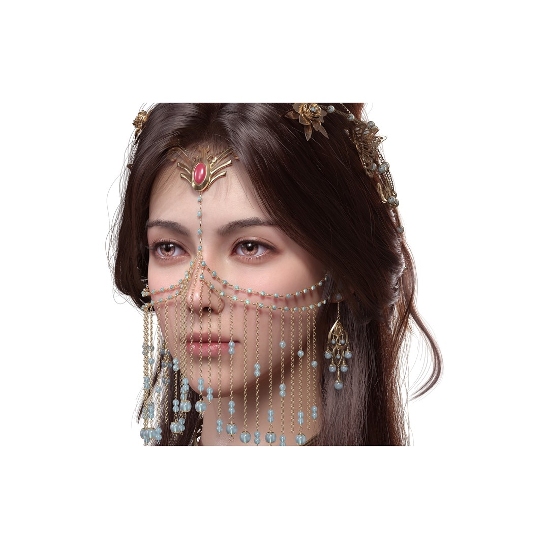Chinese Girl 3D Model – High Poly Character with 8K PBR Textures - View 22