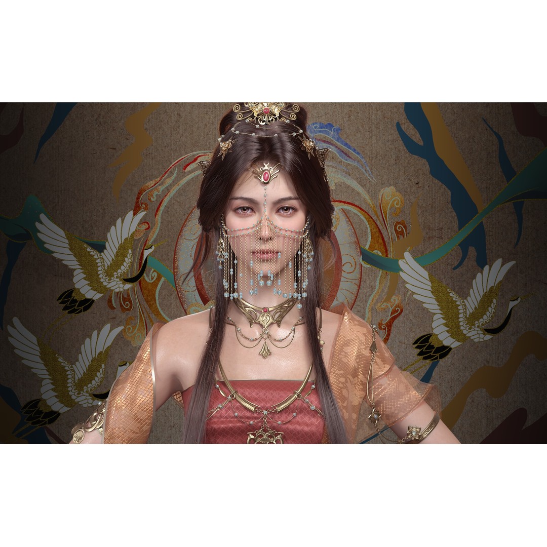 Chinese Girl 3D Model – High Poly Character with 8K PBR Textures - View 3