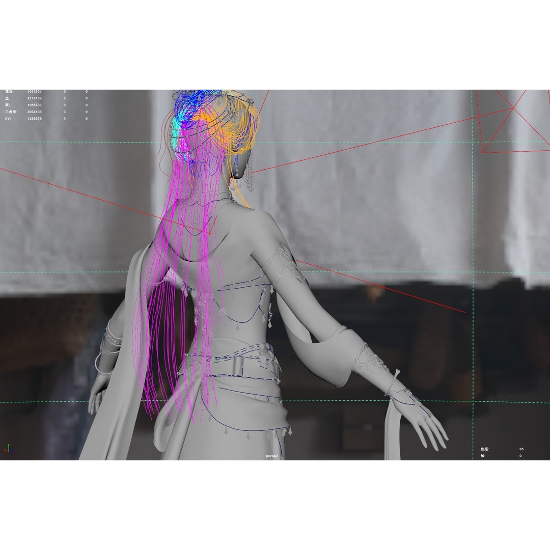 Chinese Girl 3D Model – High Poly Character with 8K PBR Textures - View 30