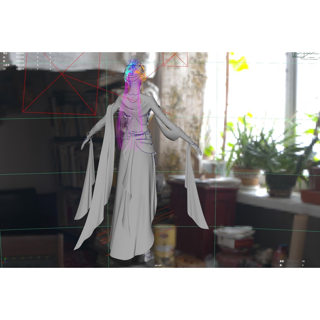 Chinese Girl 3D Model – High Poly Character with 8K PBR Textures - View 31