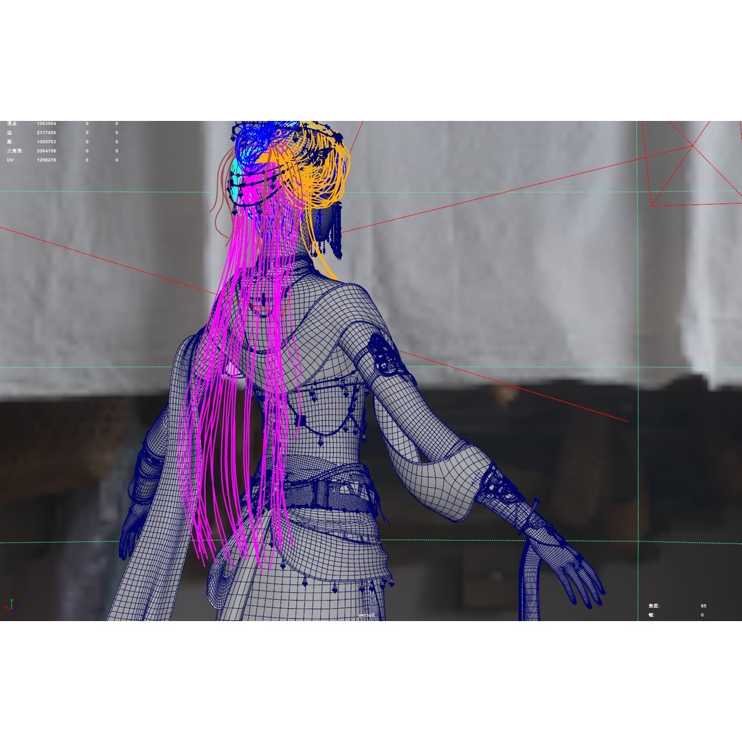 Chinese Girl 3D Model – High Poly Character with 8K PBR Textures - View 36