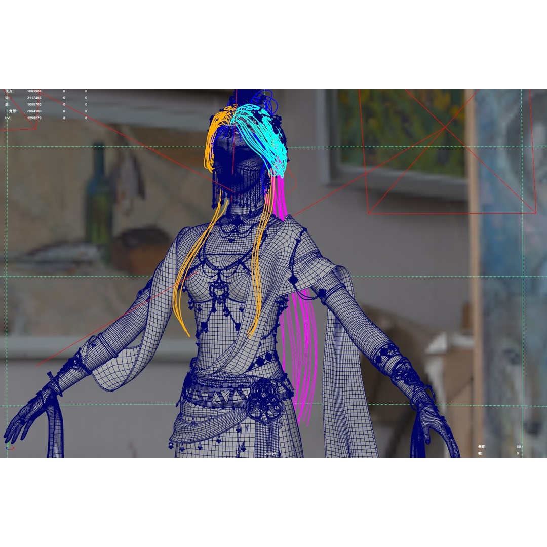 Chinese Girl 3D Model – High Poly Character with 8K PBR Textures - View 40