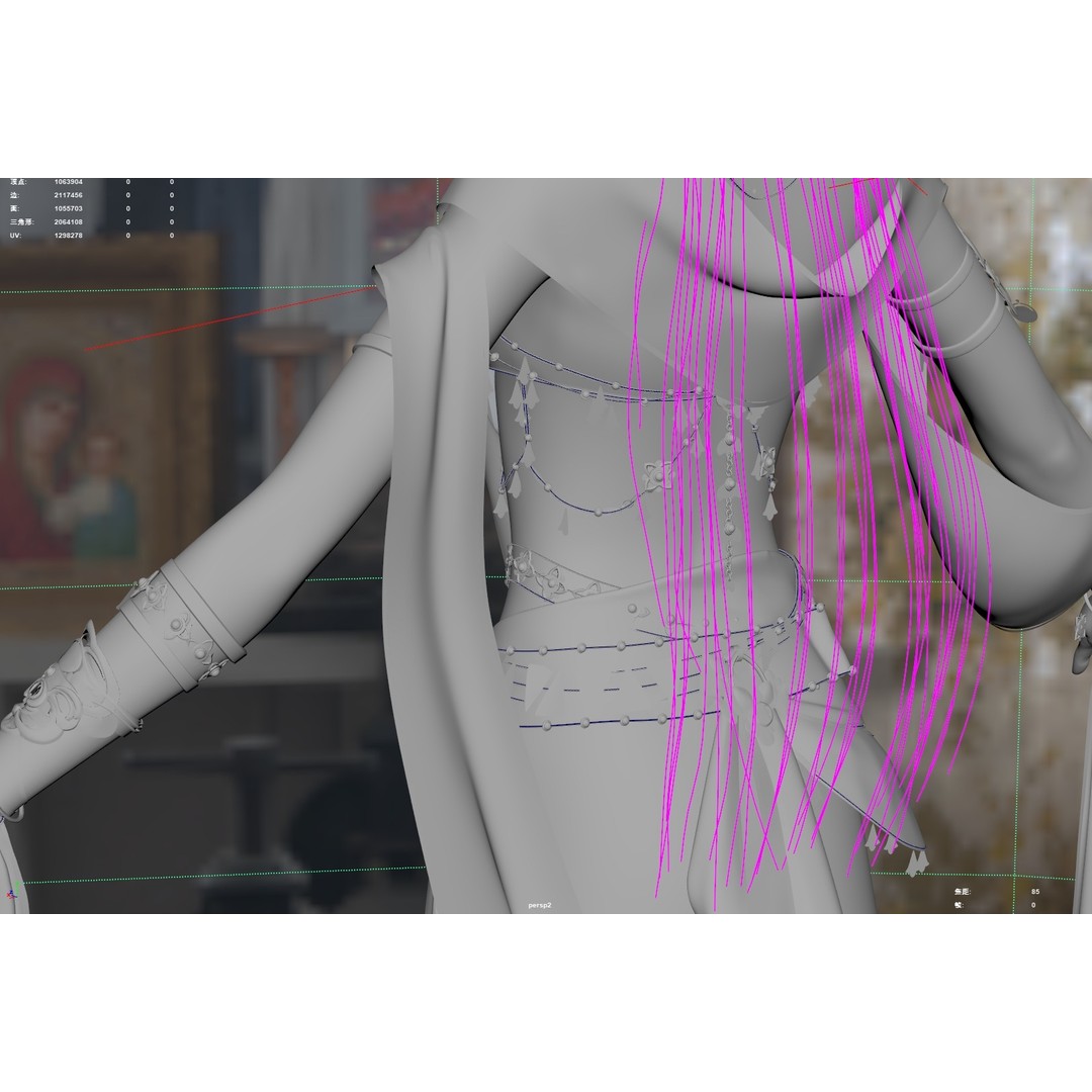Chinese Girl 3D Model – High Poly Character with 8K PBR Textures - View 46