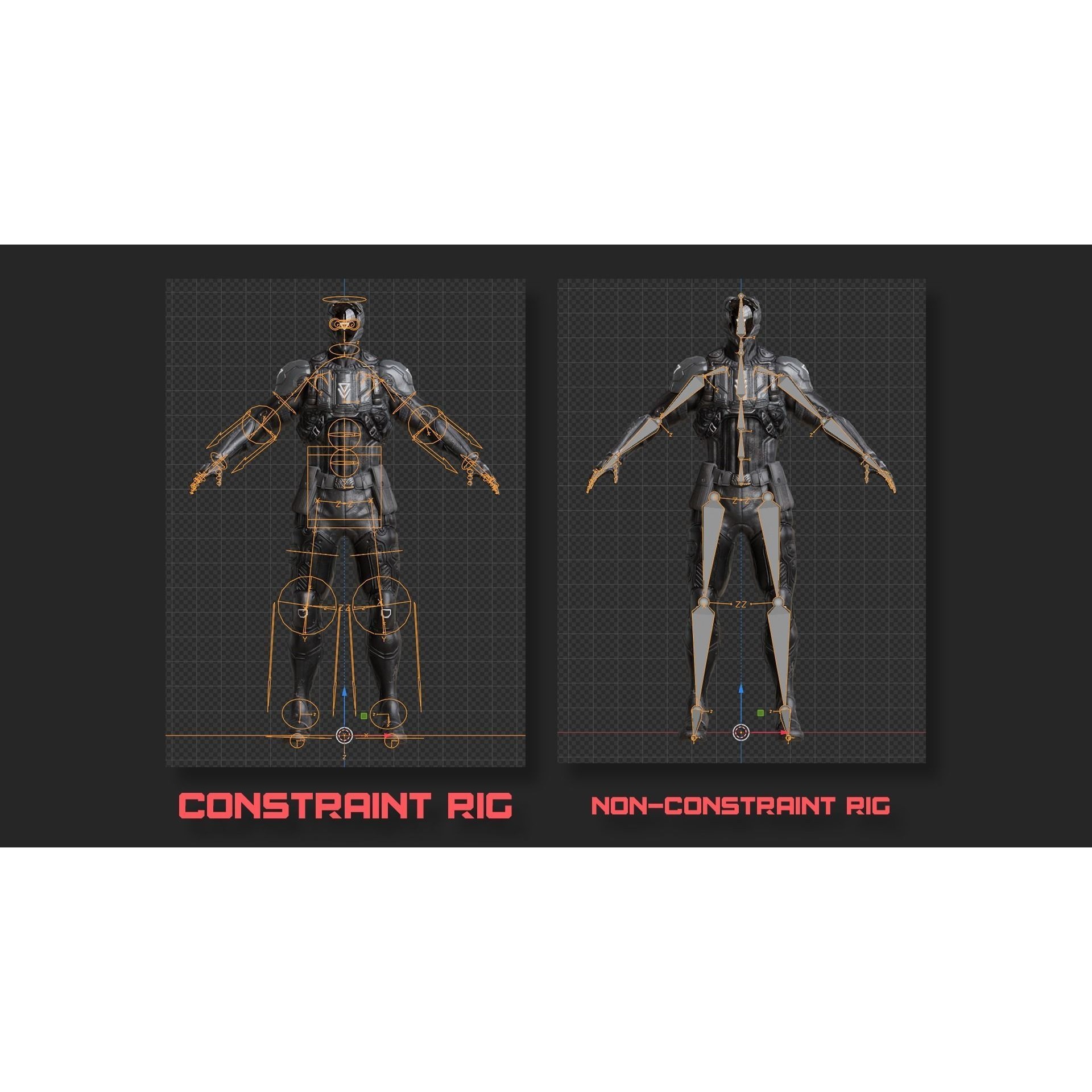 Cybernetic Soldier Perseus - Low-Poly Game-Ready 3D Model - View 38