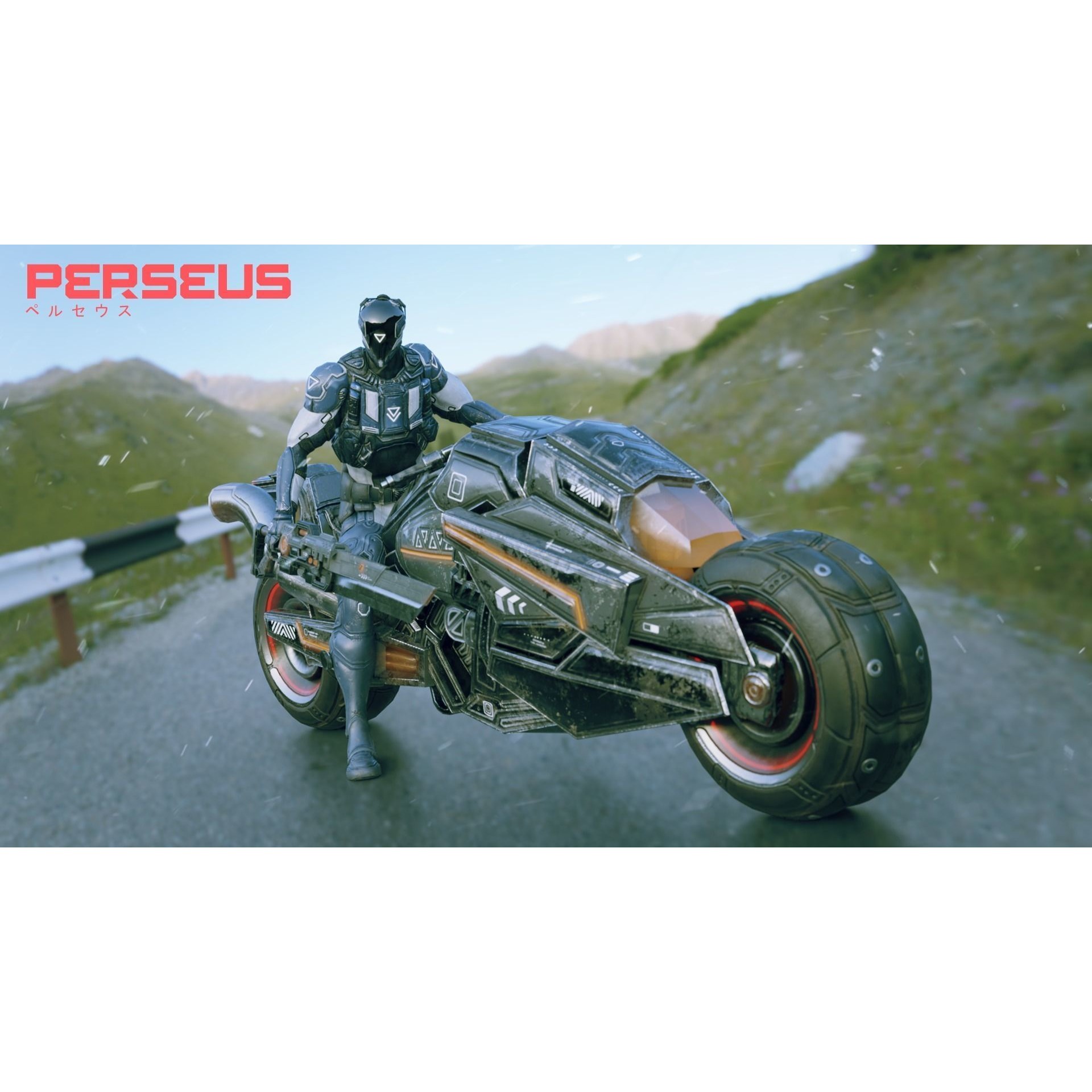 Cybernetic Soldier Perseus - Low-Poly Game-Ready 3D Model - View 4