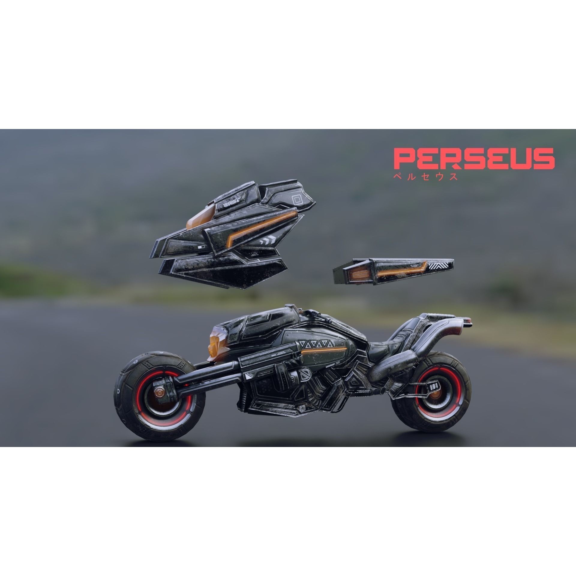 Cybernetic Soldier Perseus - Low-Poly Game-Ready 3D Model - View 49