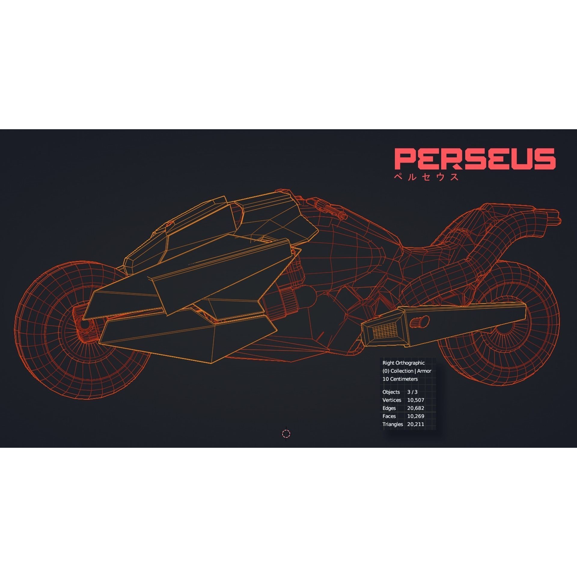 Cybernetic Soldier Perseus - Low-Poly Game-Ready 3D Model - View 51