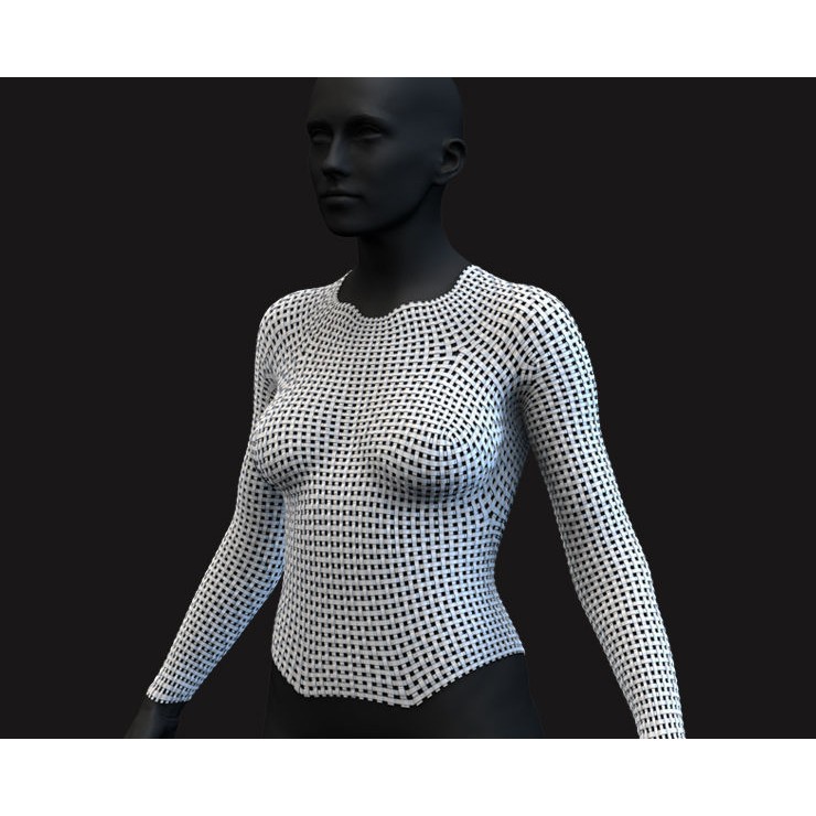 Female Sci-Fi Suits 3D Model – Low Poly KitBash with UVs, FBX, OBJ