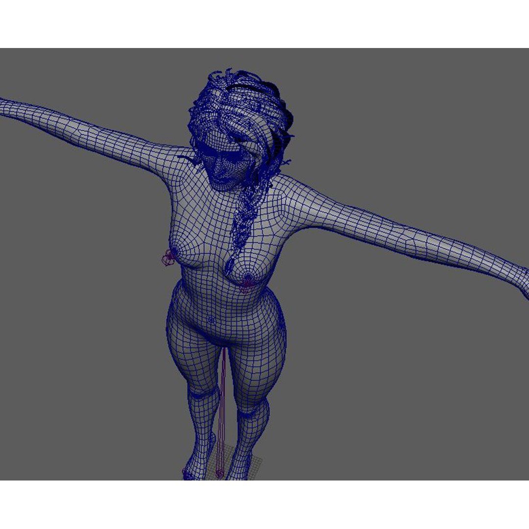 Jennifer Connelly 3D Model – Low Poly Rigged Character, FBX, OBJ
