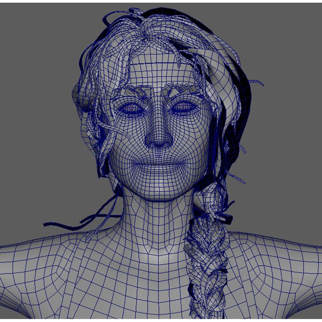 Jennifer Connelly 3D Model – Low Poly Rigged Character, FBX, OBJ - View 19