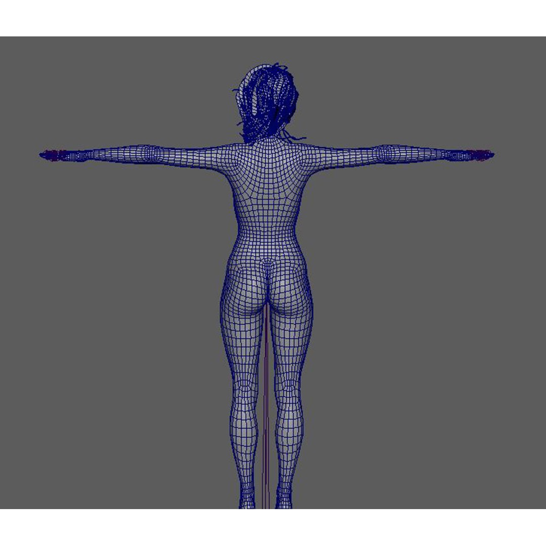 Jennifer Connelly 3D Model – Low Poly Rigged Character, FBX, OBJ - View 21