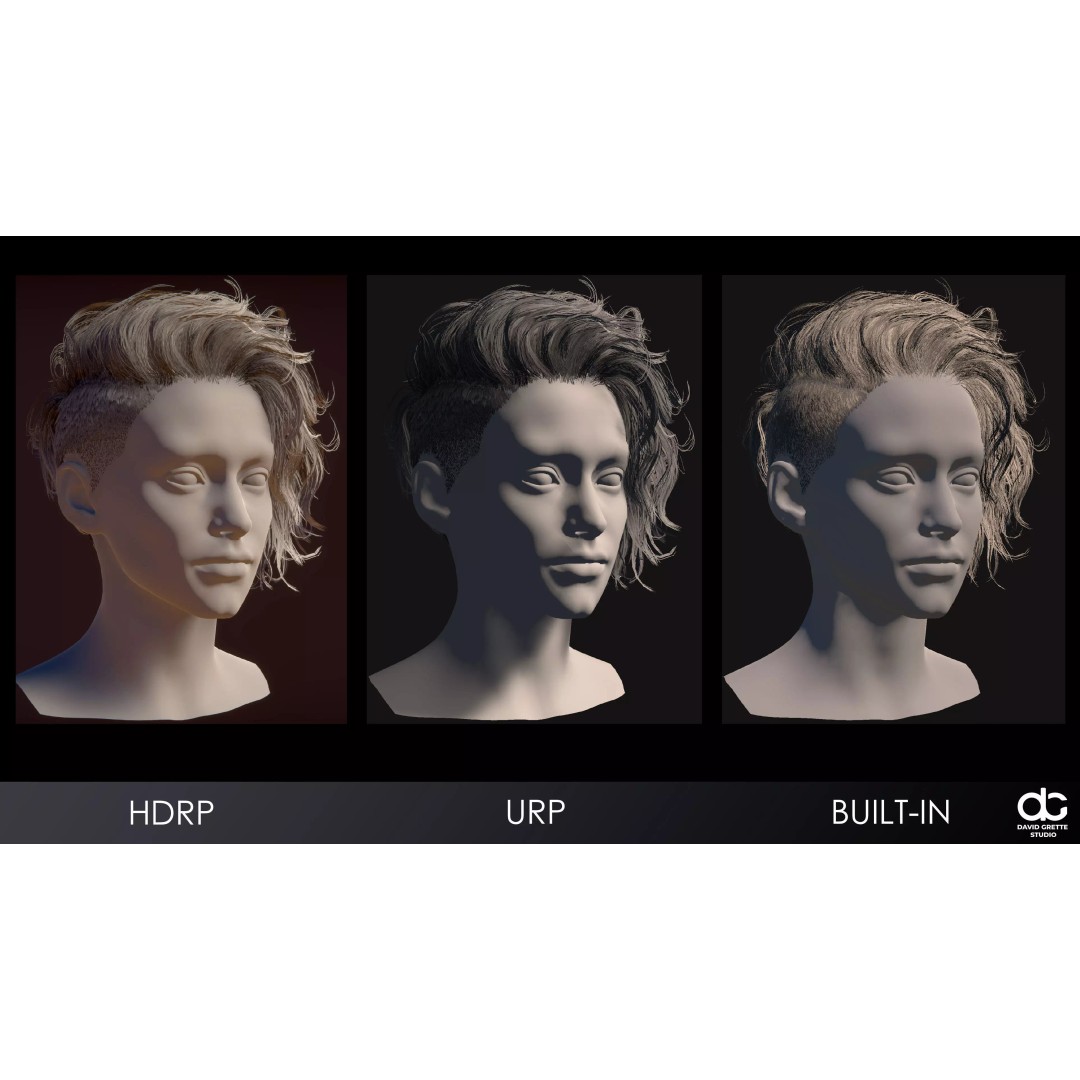 Realistic Female Hairstyles 3D Model – Low Poly Game-Ready Pack, FBX - View 19