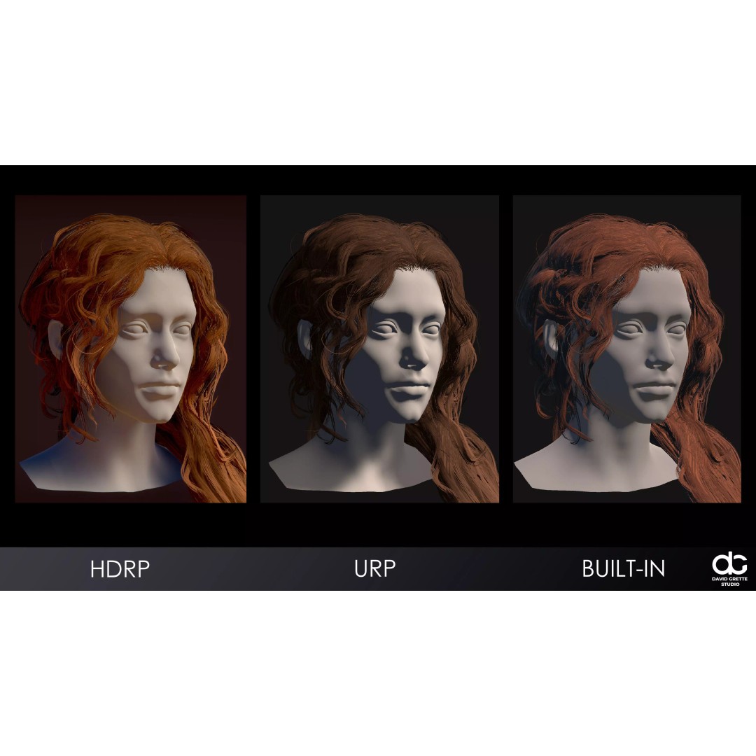 Realistic Female Hairstyles 3D Model – Low Poly Game-Ready Pack, FBX - View 21