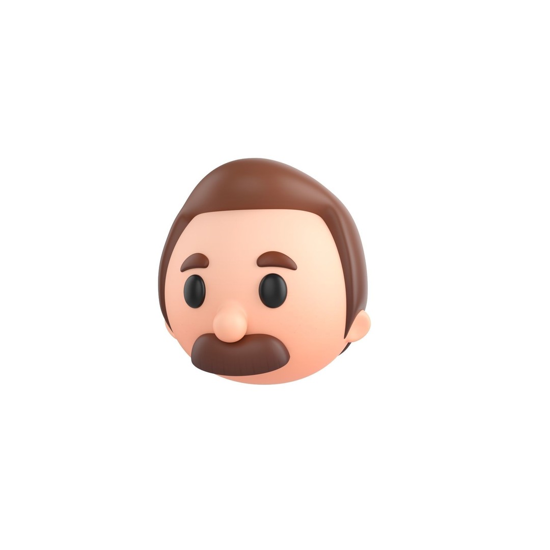 Cartoon Head Pack 3D Model – Unique Character Designs, FBX, OBJ - View 26