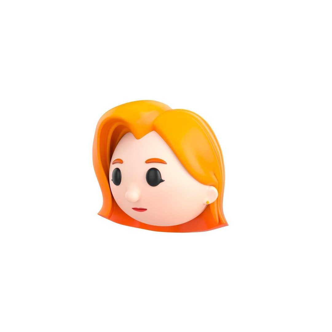 Cartoon Head Pack 3D Model – Unique Character Designs, FBX, OBJ - View 27