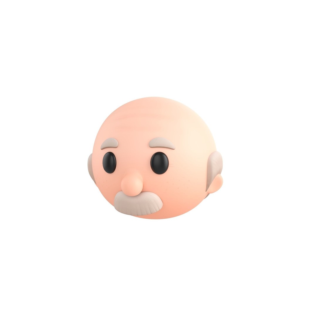 Cartoon Head Pack 3D Model – Unique Character Designs, FBX, OBJ - View 29